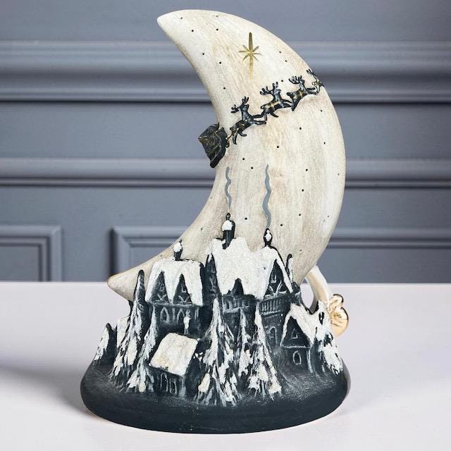 Ceramic Crescent Moon - Etsy