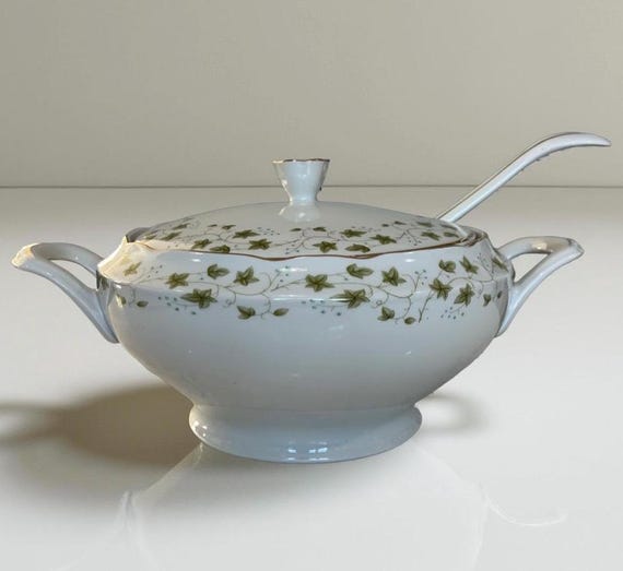 Soup Tureen W/ Ladle Diana Pattern by Favolina Karolina Poland