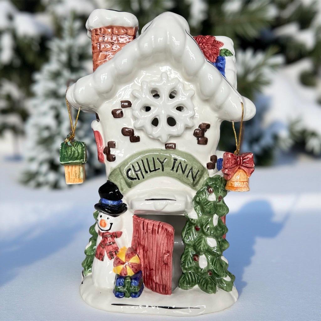 Vintage Ceramic Light up Christmas House - Etsy