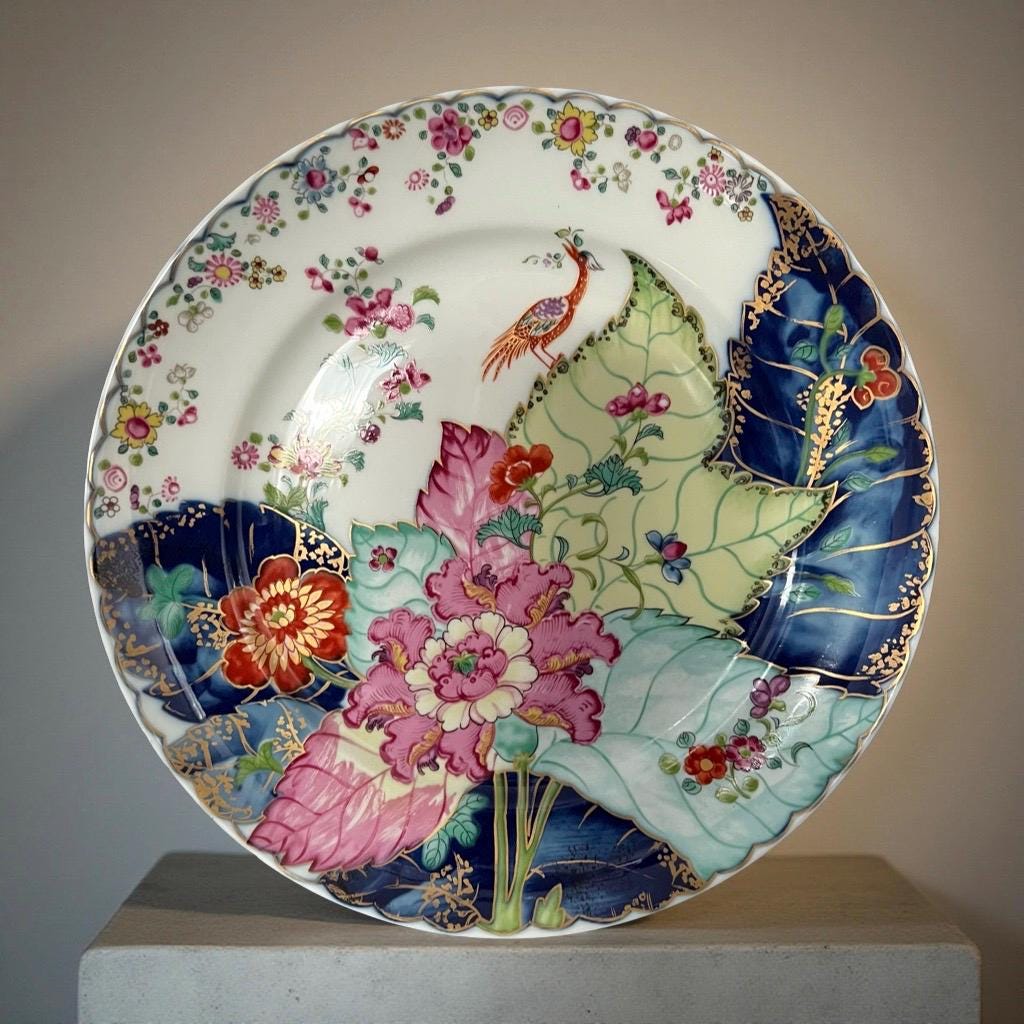 Mottahedeh Tobacco Leaf Dinner Plate 10.75