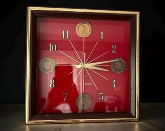 W0259 Vintage Marion Kay Summers/united State Silver Coinage Clock