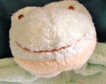 Frog Baby Blankie/Monogrammed Lovie/Angel Dear/Personalized Blankie/Security Blanket/Baby Blankie Gift/Animal Blankie