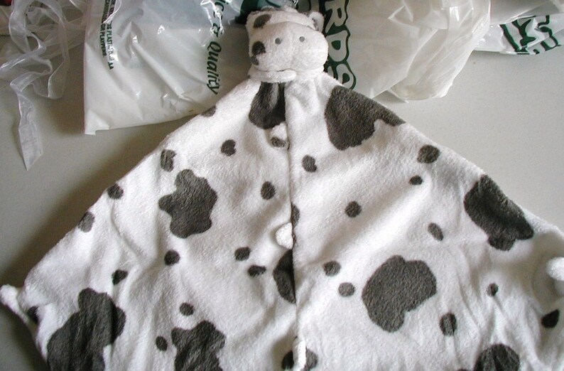 Cow Baby Blankie/monogrammed Lovie/angel Dear/personalized Blankie