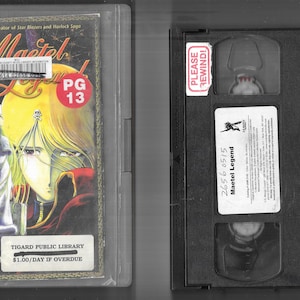Maetel Legend (Animated) VHS 2000 U.S. Manga Ex Rental English Dubbed w/Hard Case Tape Plays Very Well