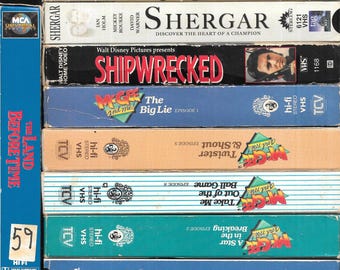 VTG VHS Lot of 12 Family Videos Former Rentals All Tapes Play Great! Disney, McGee, Red Balloon, Shipwrecked + More (Family)