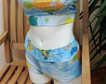 World Map Swimsuit Bikini or One Piece