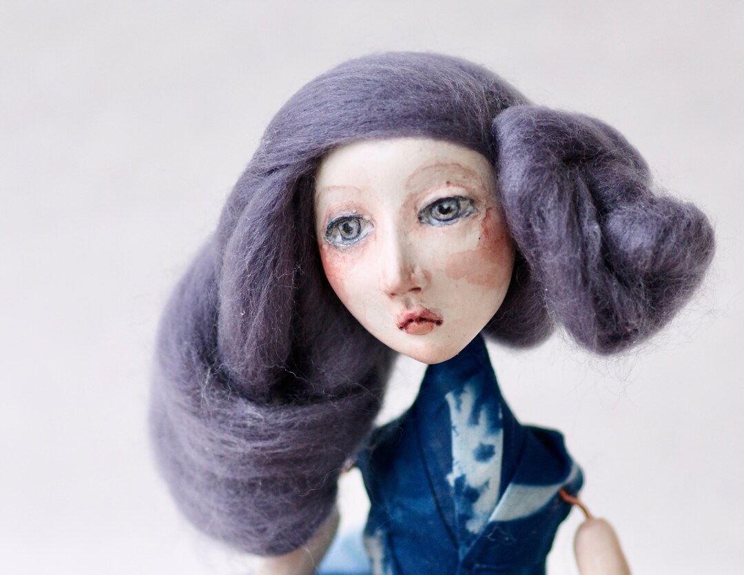 Original, Handmade Clay Art Doll Ellory Etsy