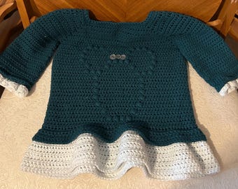 Crochet dress | green dress | Minnie Mouse dress | Disney dress | children’s dress | girls Disney | formal dress