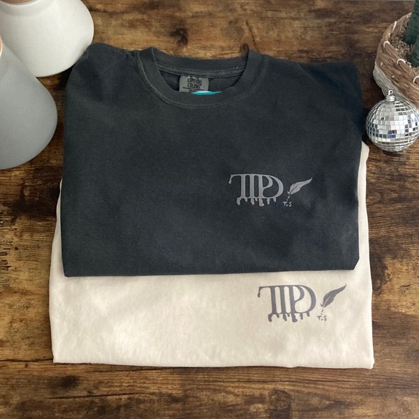 TTPD Cropped Shirt- The Tortured Poets Department Shirt- Subtle Textured Design
