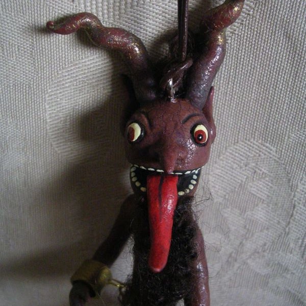 Día de los muertos Art Krampus Navidad ornamento