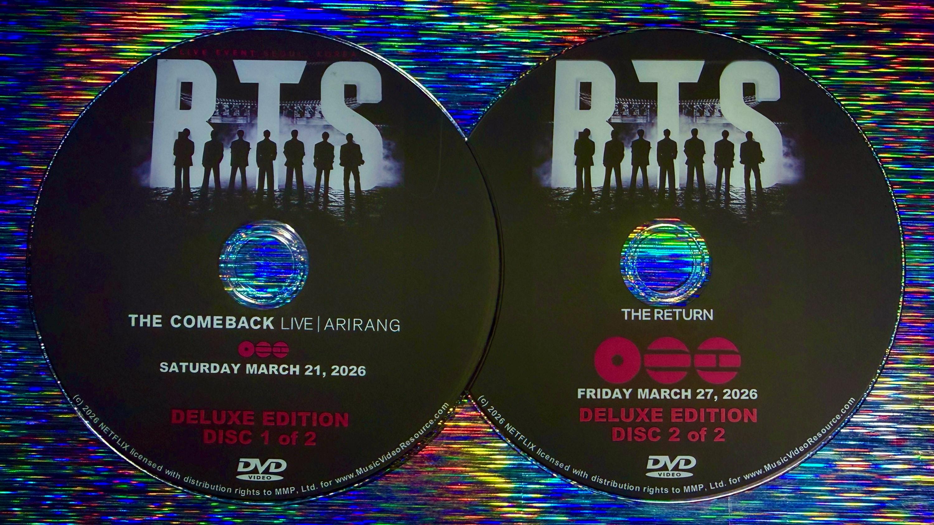 BTS the Comeback Live at Arirang 2026 Deluxe Edition 2 DVD Set and