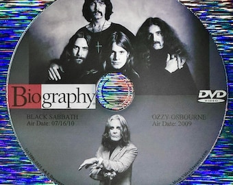 A + E Biography Documentary Series TWO DOCUMENTARIES Black Sabbath 2010 and Ozzy Osbourne 2006 DVD