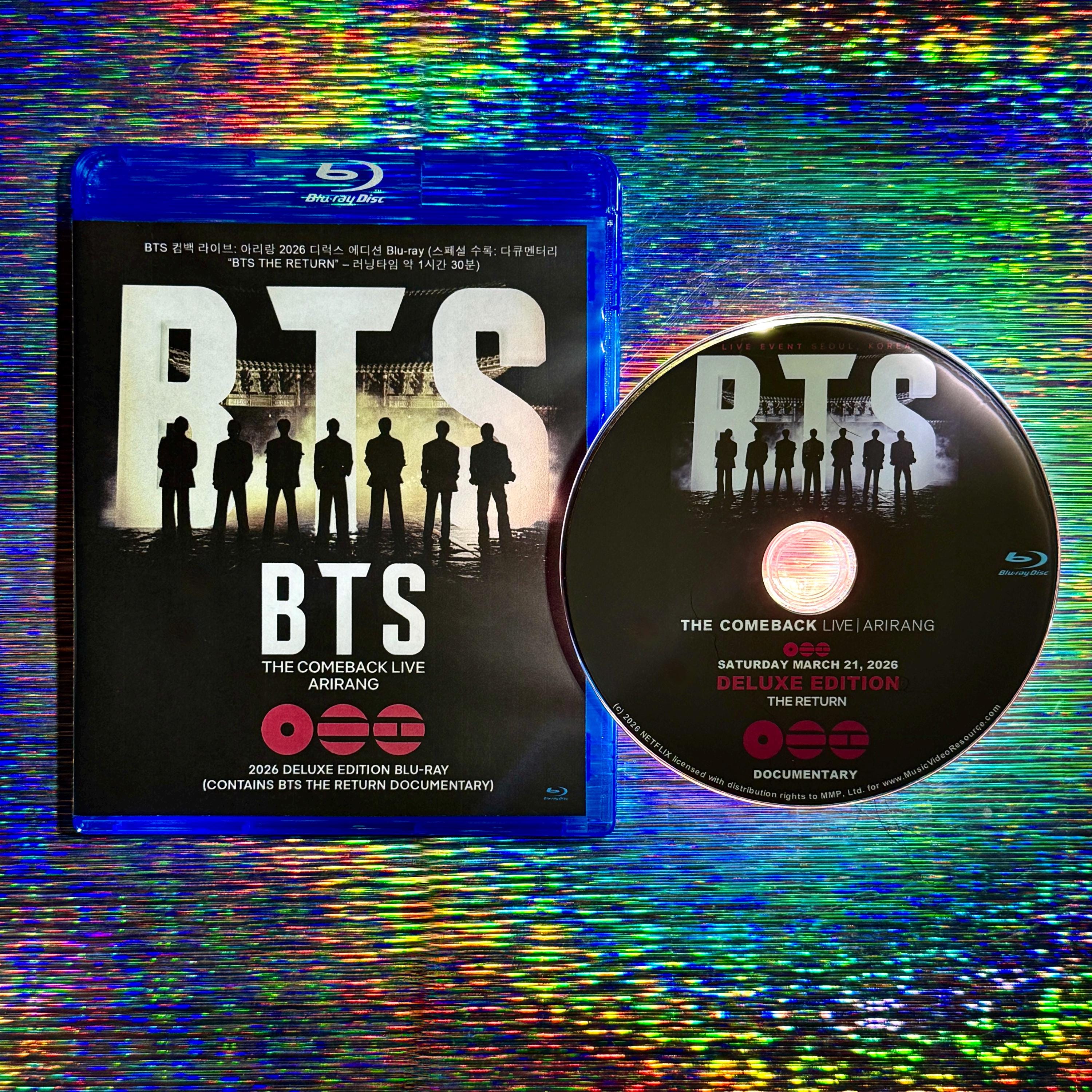 BTS the Comeback Live at Arirang 2026 Deluxe Edition BLU-RAY and