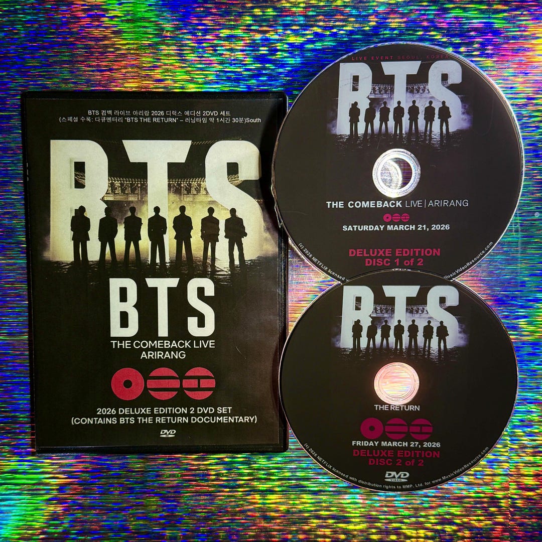 BTS the Comeback Live at Arirang 2026 Deluxe Edition 2 DVD Set and