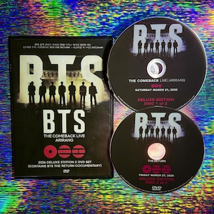 BTS アルバム　DVDセット BTS the Comeback Live at Arirang 2026 Deluxe Edition 2 DVD Set and