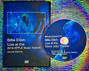 Billie Eilish Live at the 2019 Apple Music Awards DVD Deluxe Edition with Bonus 2017 Q&A (1 Hour 36 Minutes)