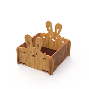 Organizer voor lasergesneden | Houten organizer SVG | Opbergdoos | Bureaubladorganizer | Lade-organizer | Organizersjabloon | 3 mm materiaal