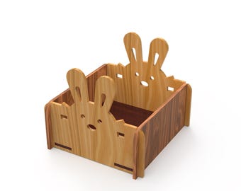 Organizer For Laser Cut | Wooden Organizer SVG | Storage Box | Desktop Organizer | Drawer Organizer | Organizer Template | 3 mm Material
