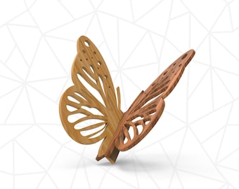 3D Butterflies | 3D butterfly lasercut |  Home decor | Kids Toy SVG CDR DXF | Laser cut Files