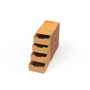 Organizer voor lasergesneden | Houten organizer SVG | Opbergdoos | Bureaubladorganizer | Lade-organizer | Organizersjabloon | 3 mm materiaal