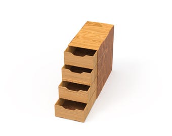 Organizer For Laser Cut | Wooden Organizer SVG | Storage Box | Desktop Organizer | Drawer Organizer | Organizer Template | 3 mm Material