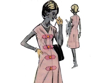 60s uncut Spadea Mod Designer Dress vintage pattern 35-25-36 Aline Dress pattern Mail Order pattern Spadea 312 Spadea NS-312