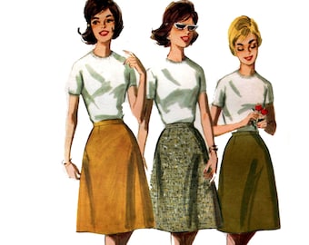 Vintage 60s A-Line Skirt Pattern Size 10 Waist 24 Butterick 2779 Uncut