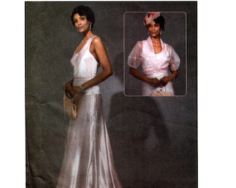 Stunning Evening Gown Cocktail Dress or Bridal Gown by Bellville Sassoon---Vogue 1535---Sizes 18-20-22 Bust 40 Thru 44