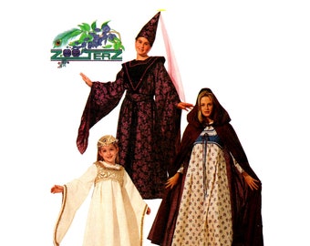 Kids Storybook Cape Pattern uncut Hooded Cape MultiSize 10-12 Bust 28-30 Little Red Riding Hood McCalls 8937