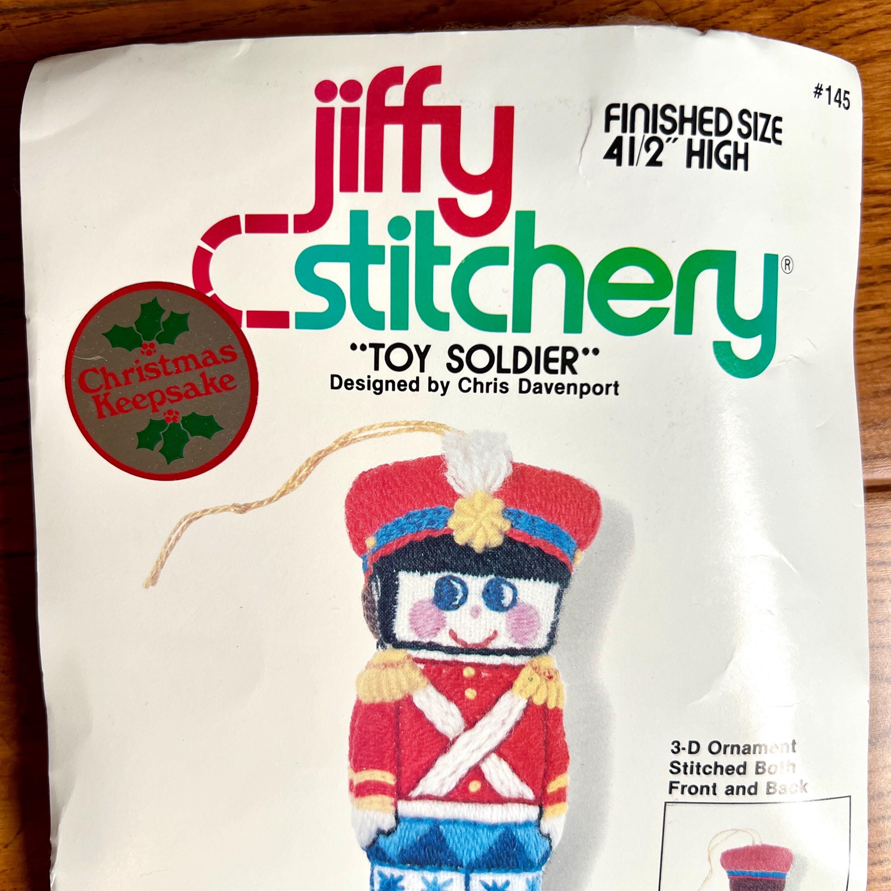 Kit De Broderie Crewel Jiffy – Soldats à Toyland – Neuf – Vintage USA
