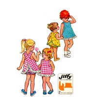 1960 Simplicity Sewing Pattern # 3608 Girls' Puffy Sleeve Blouse & Full ...