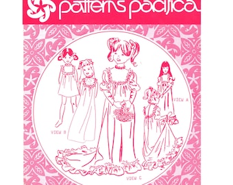 Vintage 70s Girls Hawaiian Dress Pattern Size 8 Bust 26 Patterns Pacifica 7002 Uncut