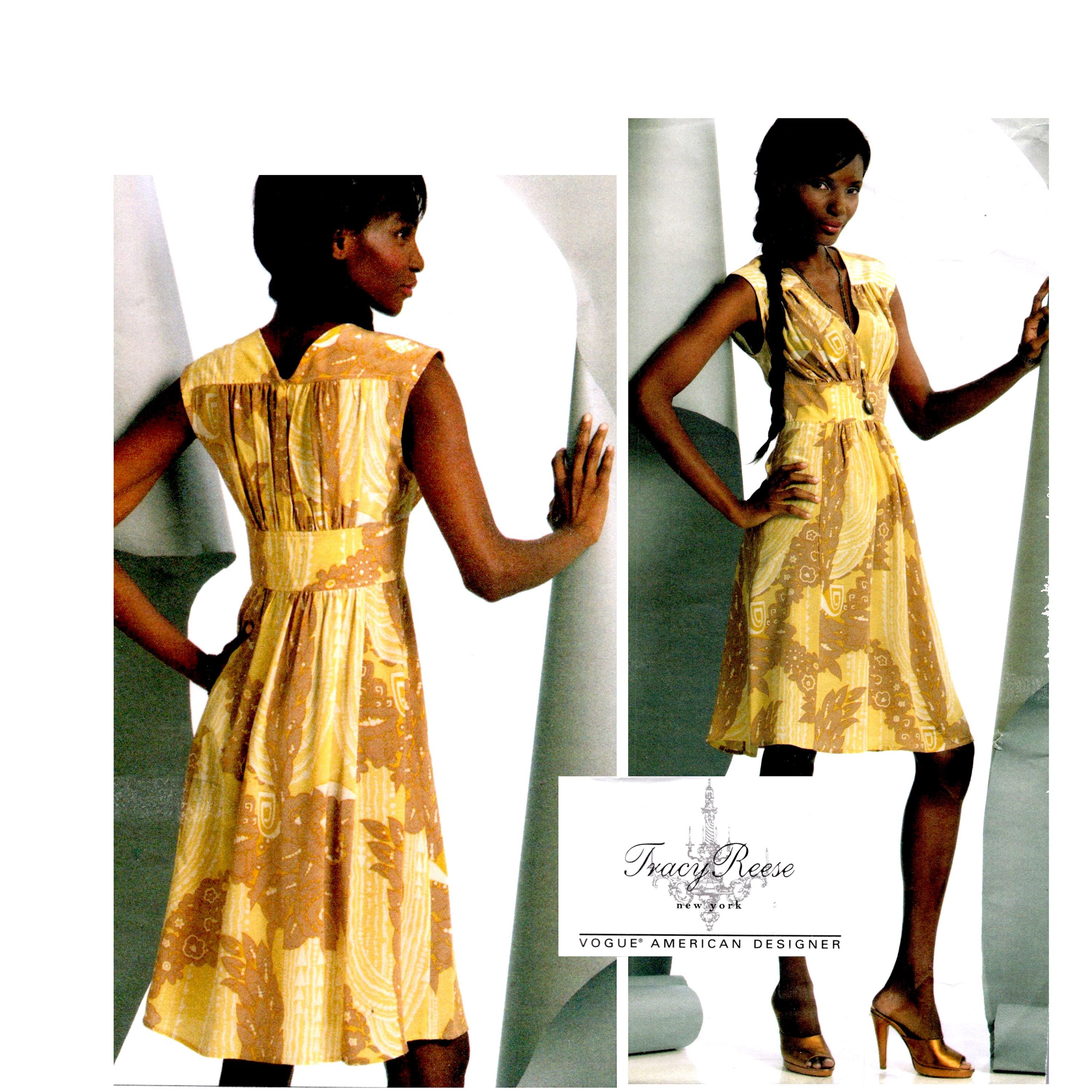 Tracy Reese Dress Pattern Uncut Multisize 18-24 Bust 40-46 Plus Size Vogue 1086 - Etsy Tracy Reese Dress Pattern Uncut Multisize 18-24 Bust 40-46 Plus Size Vogue 1086 - Etsy