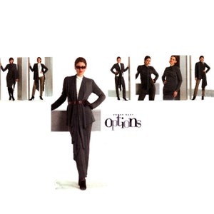 Vogue Wrap Jacket Pattern uncut Ruched Dress MultiSize 12-16 Bust 34-38 or  18-22 Bust 40-44 Plus Size Ruched Top Pants Vogue 8305