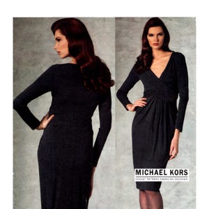 Patrón de vestido Vogue Michael Kors sin cortar, tallas múltiples 12-18, busto 34-40, Vogue 1191 V1191