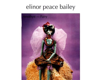 Art Doll pattern uncut 90s Elinor Peace Baily doll 37 Inch Amethyst and WeeBit Fairies