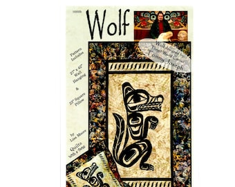 Wolf Alaskan Quilt Pattern Tommy Joseph 27x42 Wall Hanging 23x23 Pillow Moore 10203b Uncut