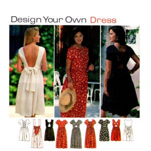 grunge dress pattern The Malibu and Rave - George and Ginger Sewing Patterns