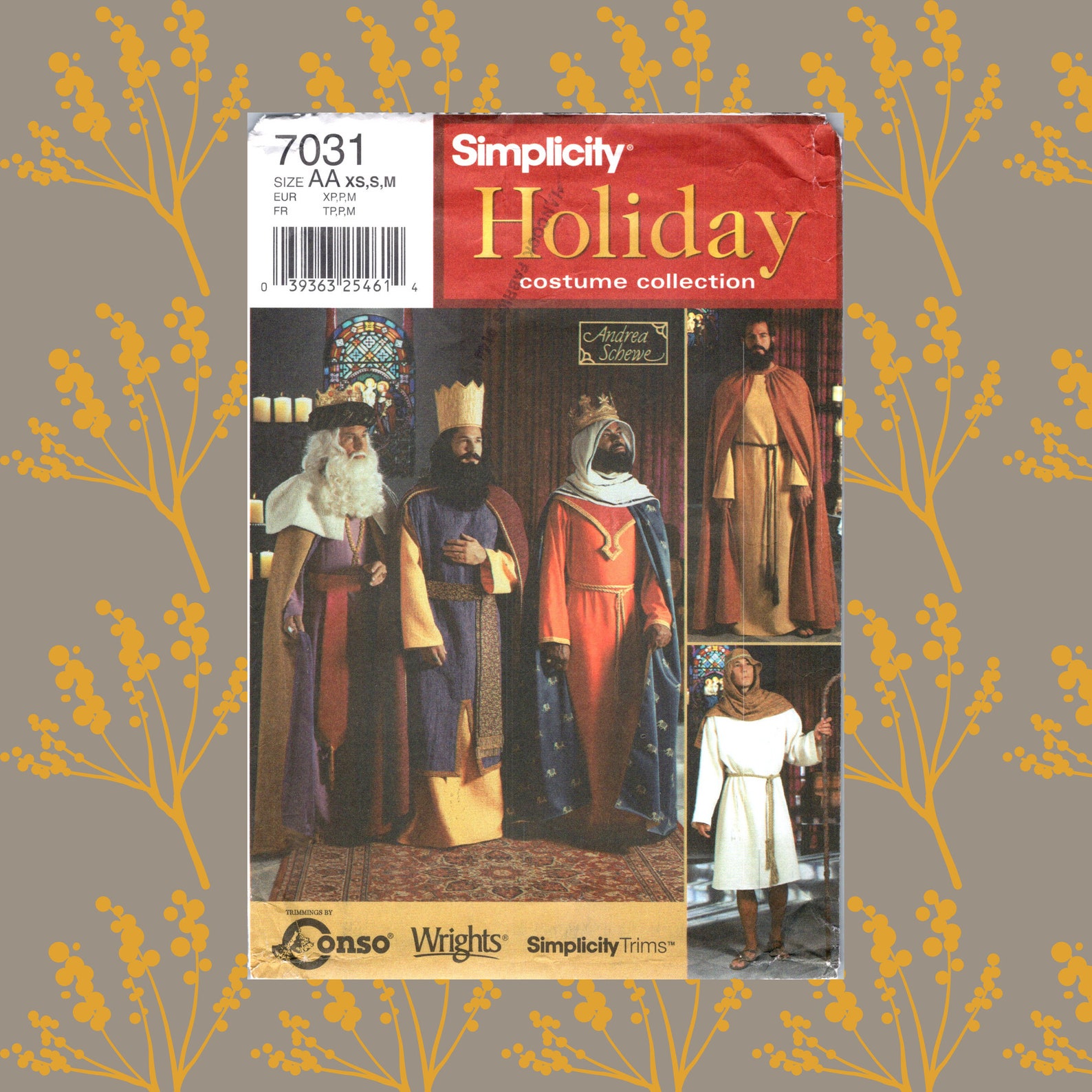 Mens Nativity Costumes Pattern Uncut Medieval Cape Multisize Etsy