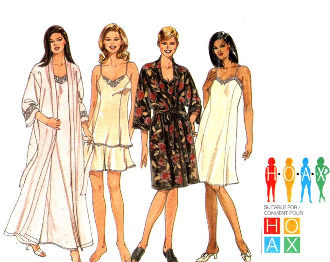 Nightgown Pattern Uncut Princess Seam Slip Robe Multisize Etsy