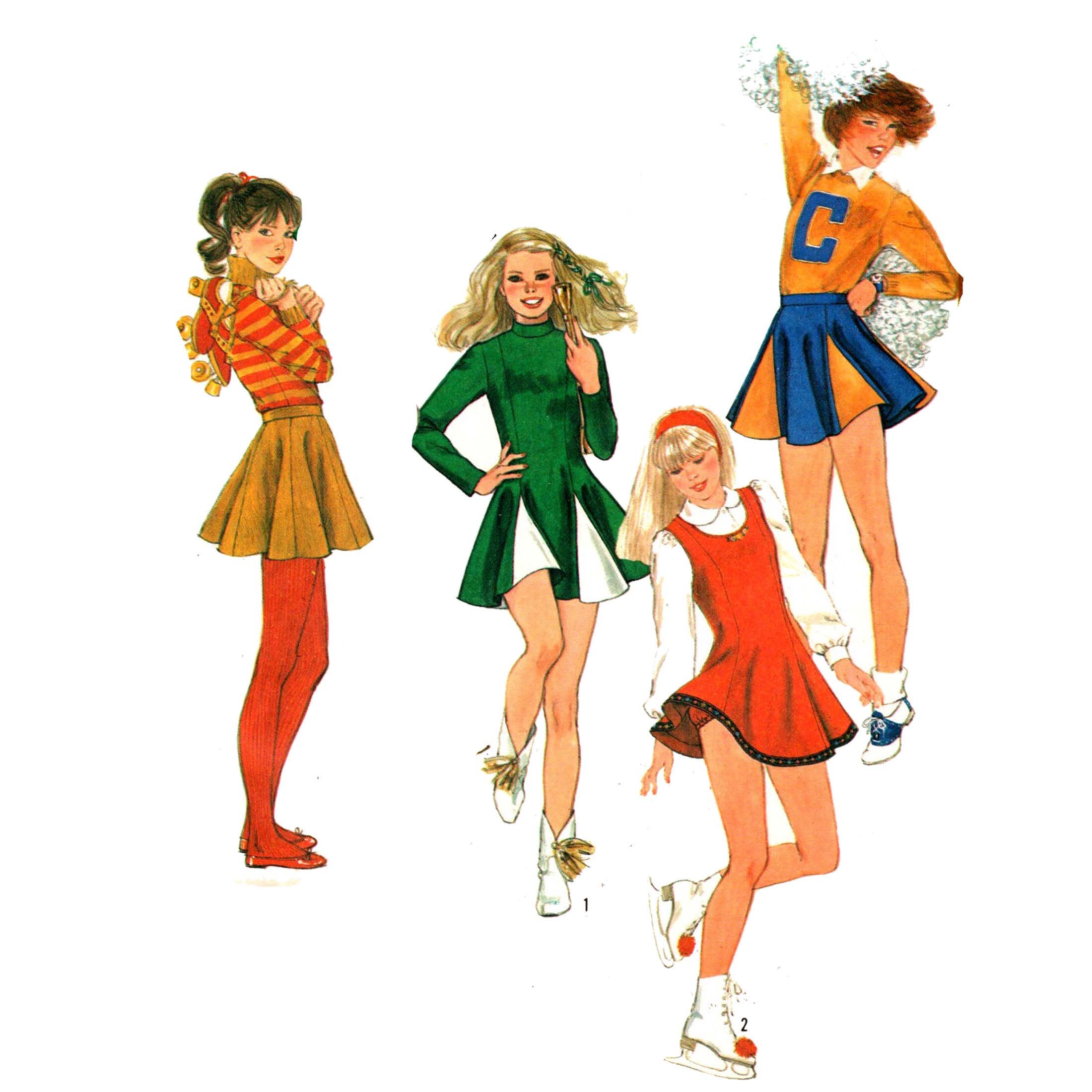 Cheer Pattern precut 80s Cheerleading Dress pattern Cheer Etsy