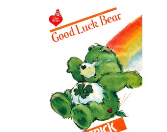 Care Bears Pattern uncut Good Luck Bear Plush 1983 17 Inch Butterick 6233