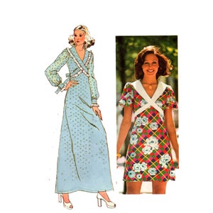Gown Pattern uncut Empire Mini Dress Size 12 Bust 34 Vee Neckline Dress Maxi Dress Cosplay Simplicity 5430