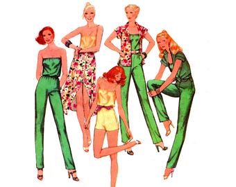 Vintage 70s Jumpsuit Separates Pattern Size 6 Bust 30.5 McCalls 6539 Uncut