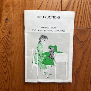 Kenmore 3900F Sewing Machine Manual ~ Zig Zag Sewing Machine Instruction Book ~ Maintenance and Use