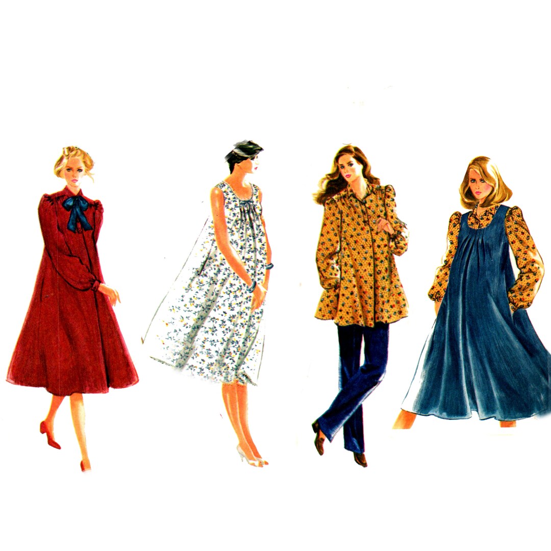 Swing Dress Pattern Uncut 80s Aline Dress Size 10 Bust 32 1/2