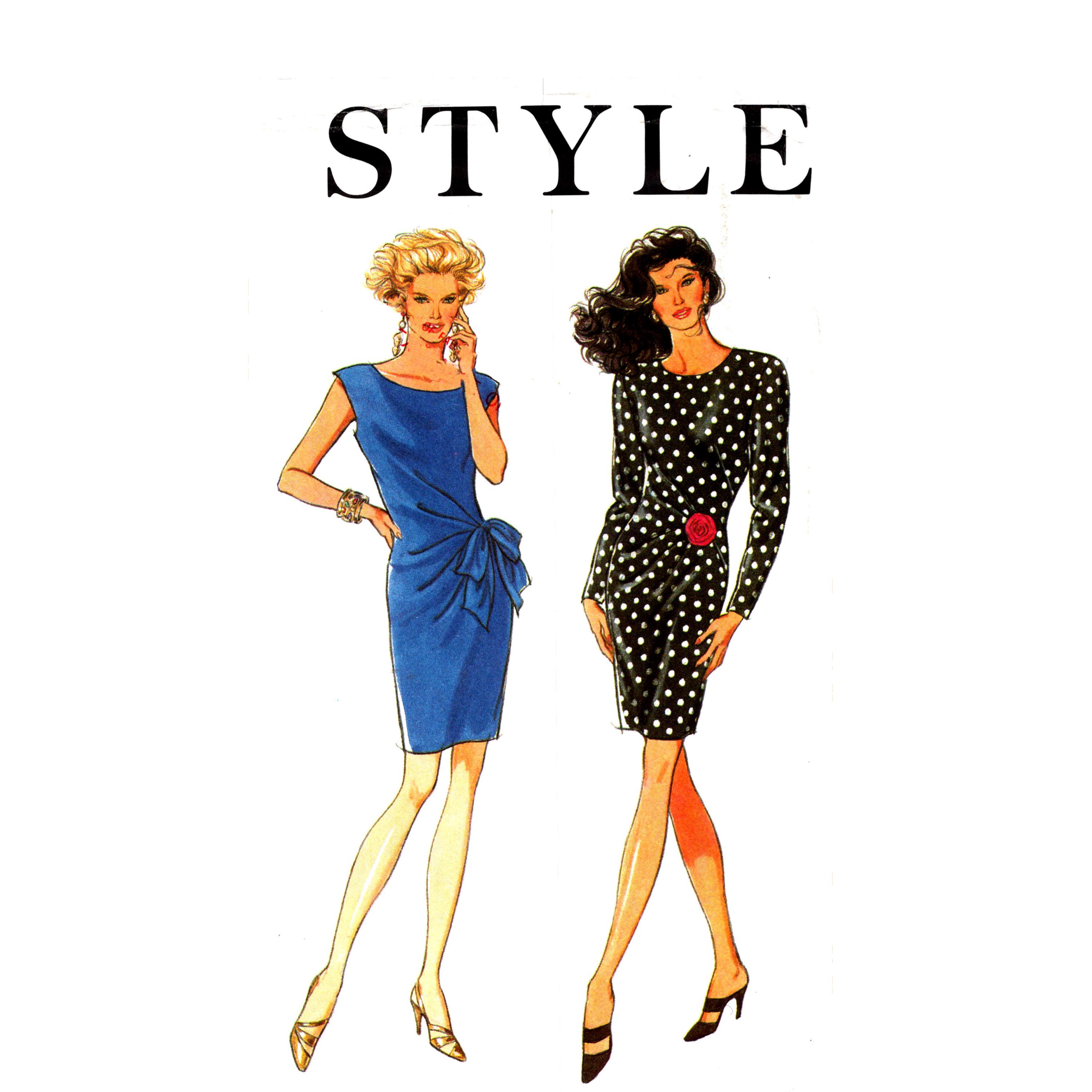 sticker dolly dressing fashion designer 1950s Solid Sweetheart Fold Swing Dress main image 1