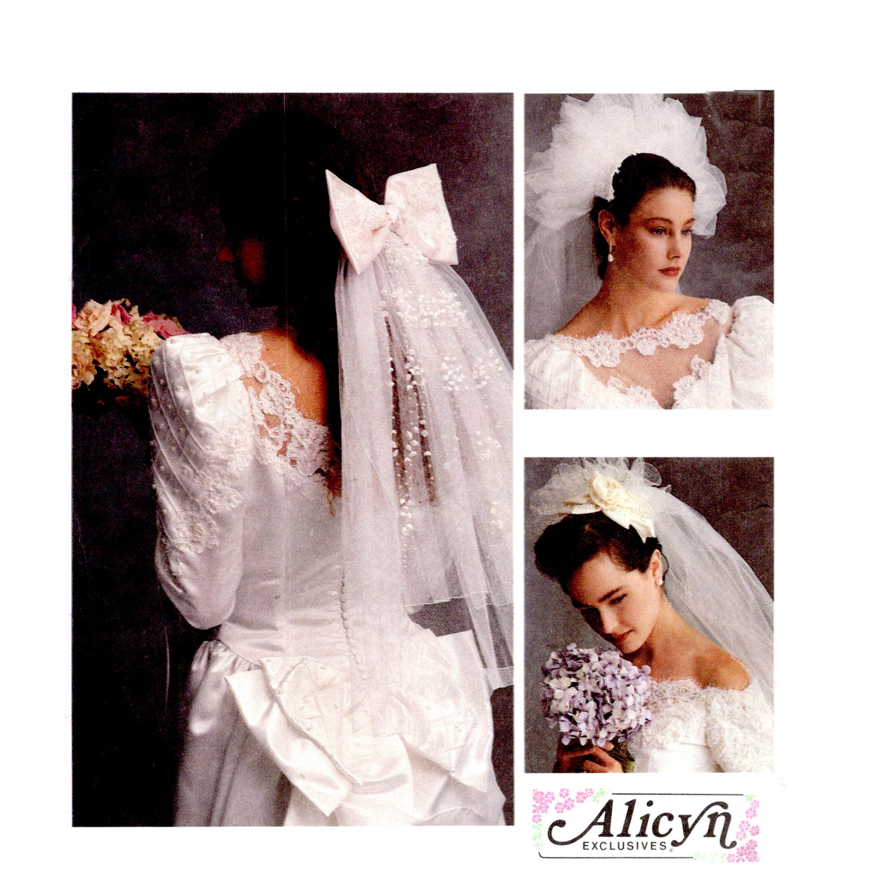 Vintage 90s Alicyn Bridal Veil Pattern Uncut Mccalls 5204 - Etsy
