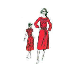 Adele Simpson Dress Pattern uncut  Designer Dress Size 14 Bust 34 Modest Dress ~ Mail Order 815 Designer Pattern 815