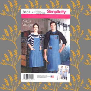 Shop Apron Pattern Uncut Kids and Adult Apron BBQ Apron Gardening ...
